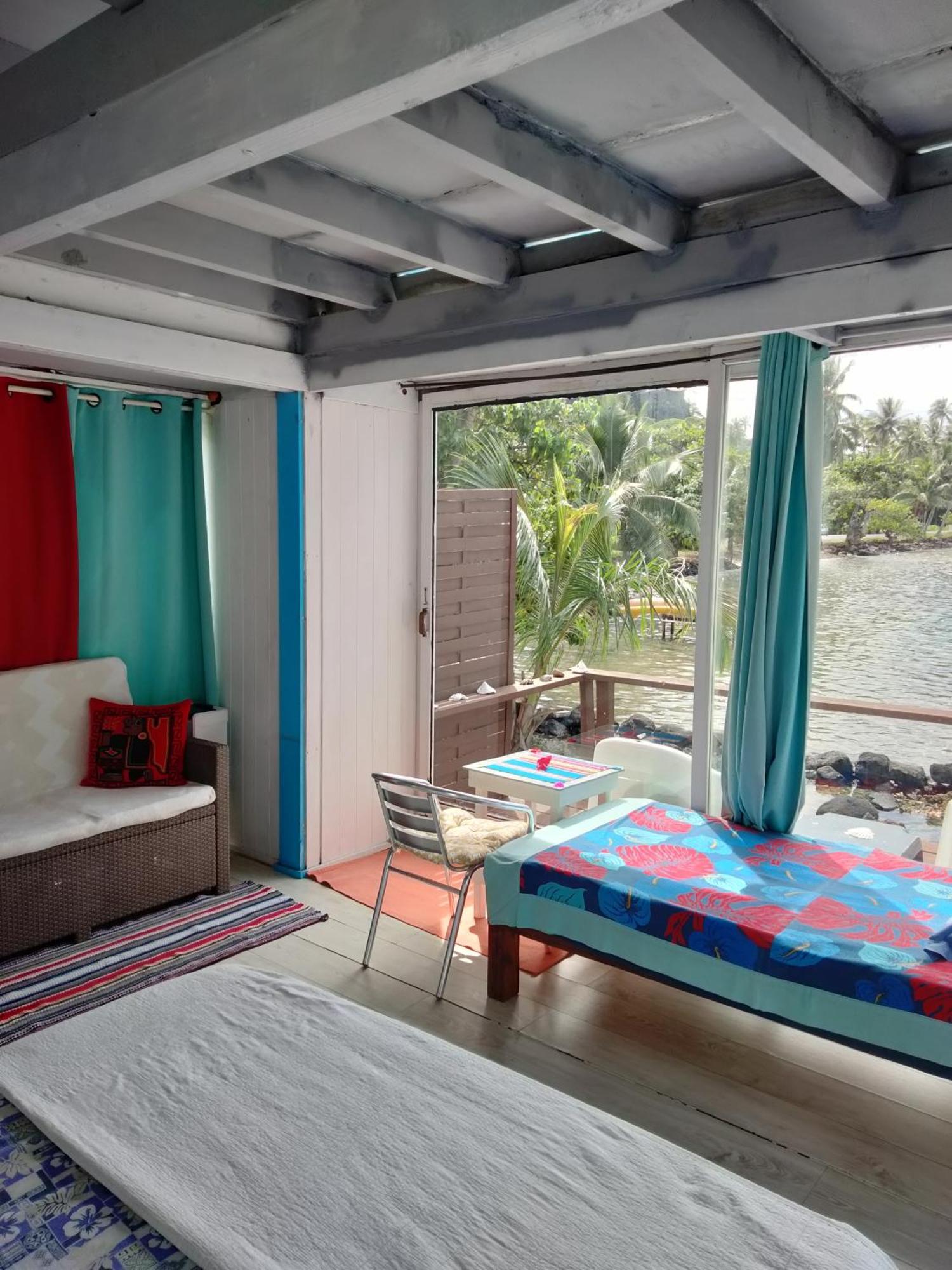 Bungalow Vue Lagon 180 Degre, La Maison Bleue Moorea Ngoại thất bức ảnh